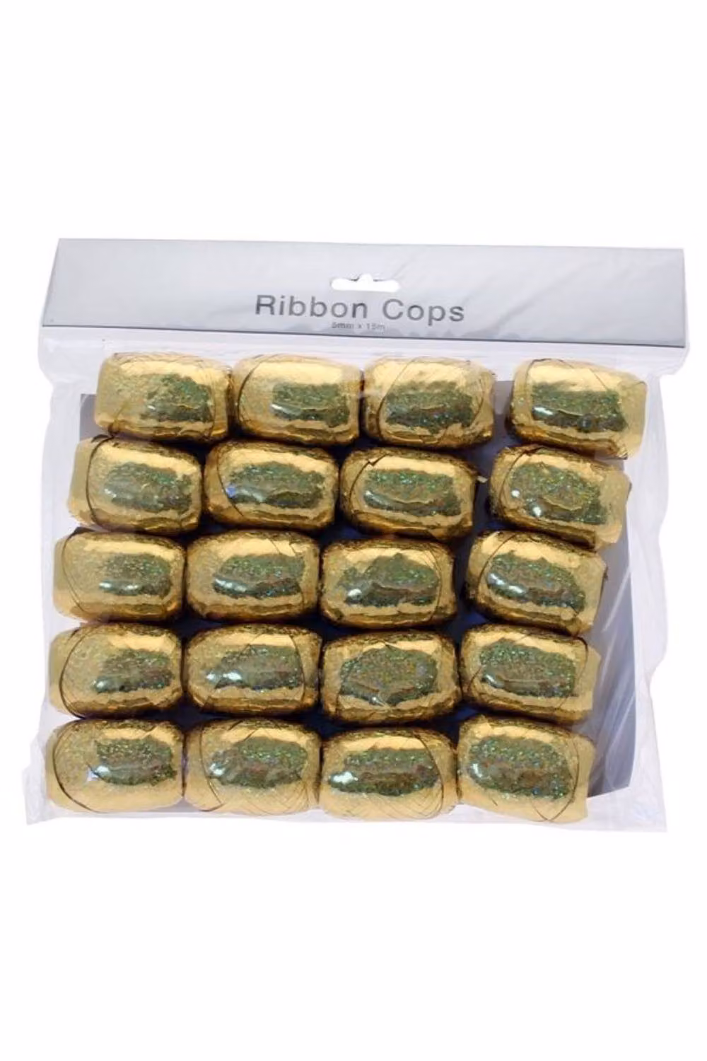 KDMD Holographic Gold Polyester Ribbon Bulk Pack – 2