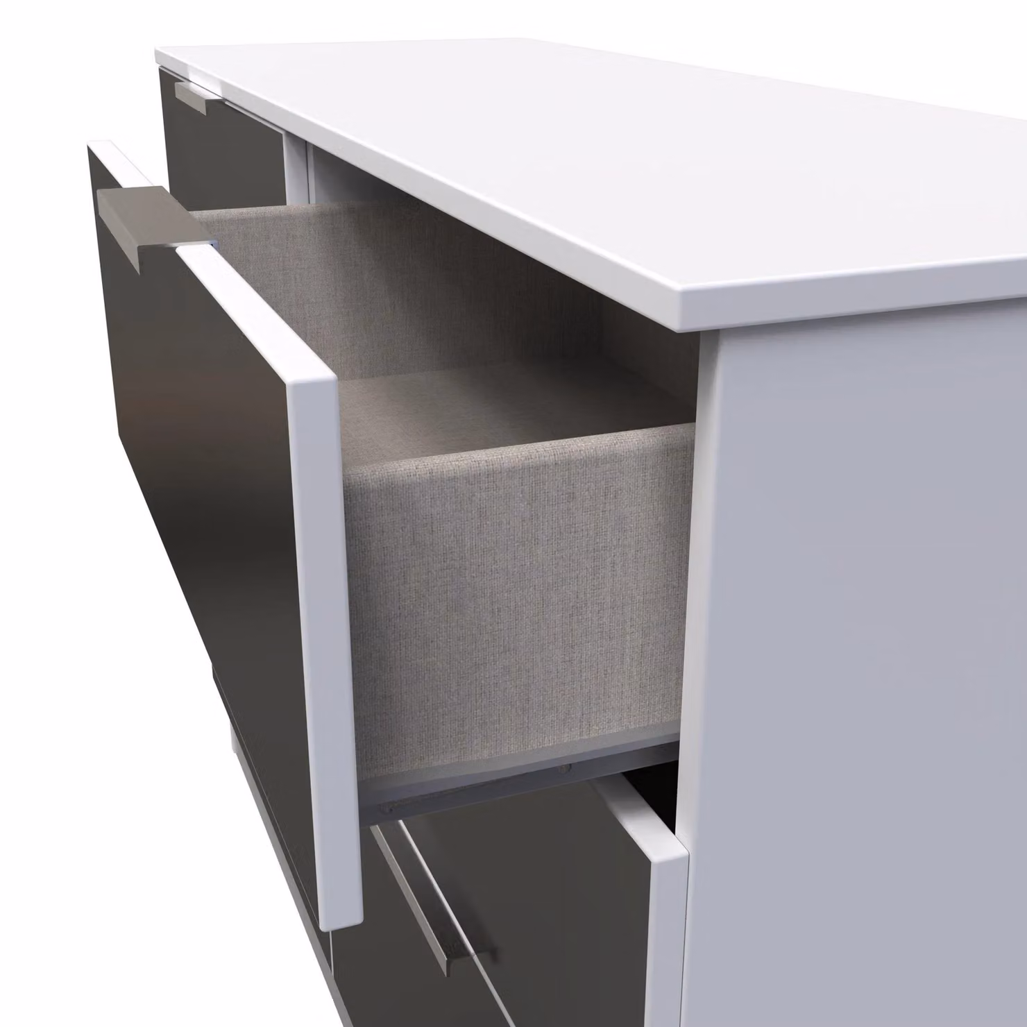 2 U Dover 6 Drawer Wide Chest in Black – 4