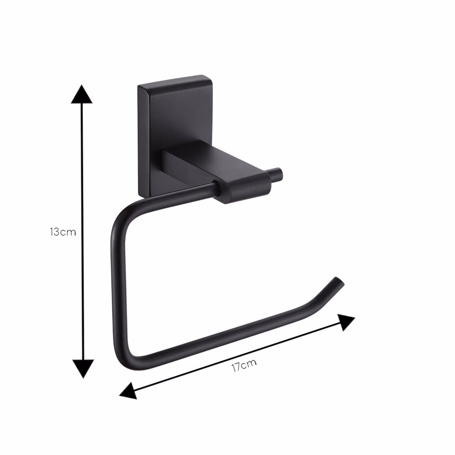Showerdrape Unity Black Steel 4 Piece Wall Mounted Bathroom Accessory Set – 2
