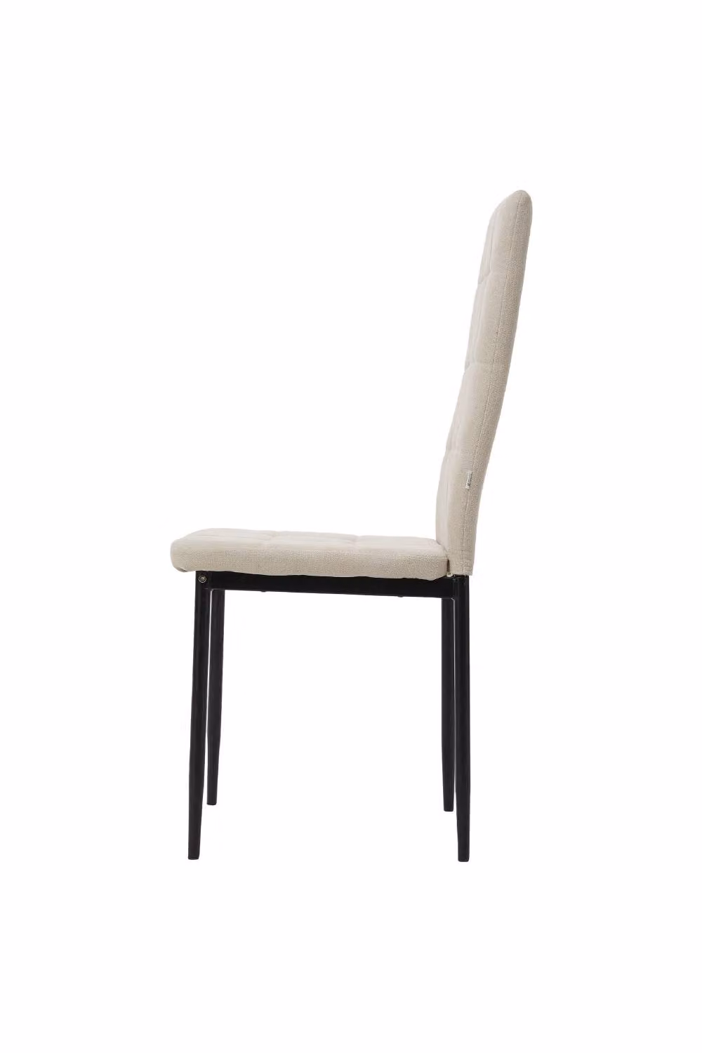 ExtraStar Minimalist Tufted Linen Dining Chair in Beige – 3