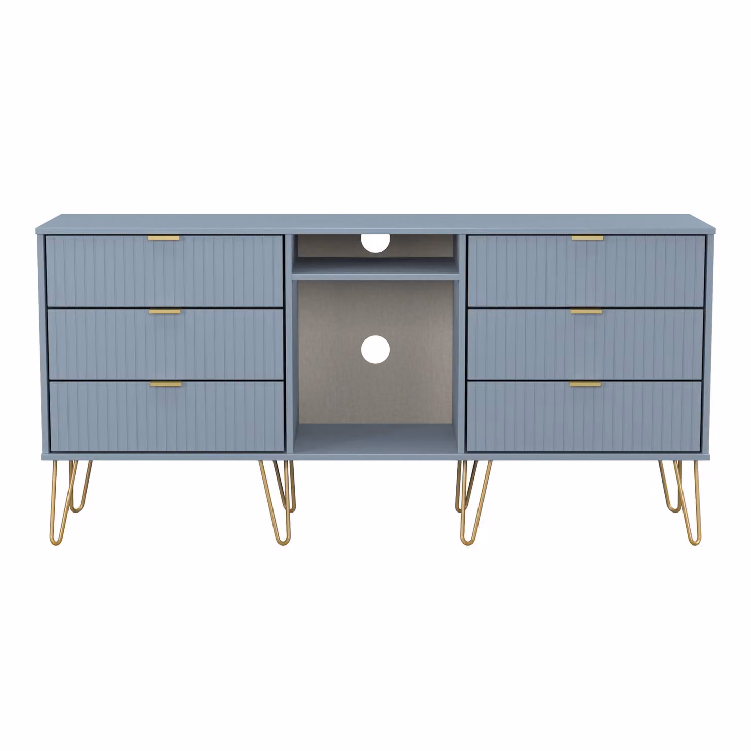 2 U Bexley Ready Assembled 6 Drawer Sideboard in Light Blue – 2