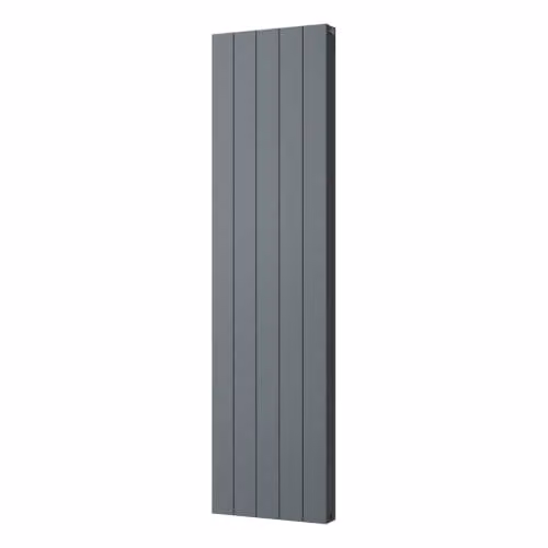UK Radiators Thetford Anthracite Vertical Designer Radiator, Double Panel Smooth Aluminium, W: 46.6 cm, H: 180 cm – 2