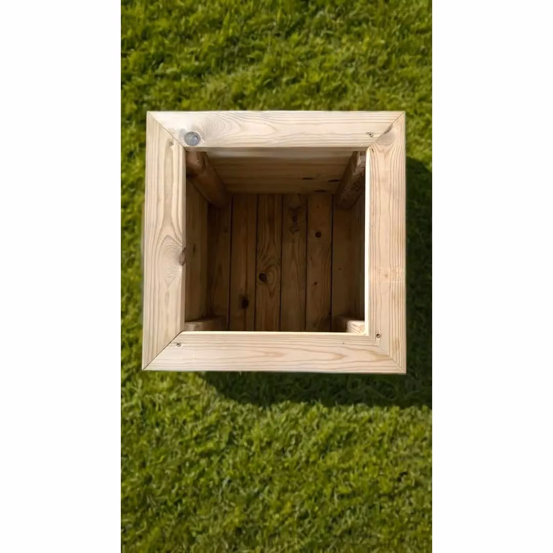 Churnet Valley Garden Furniture Ltd Deluxe Planter Multi Pack of 3, Brown, W: 47 cm, D: 47 cm, H: 46 cm – 2