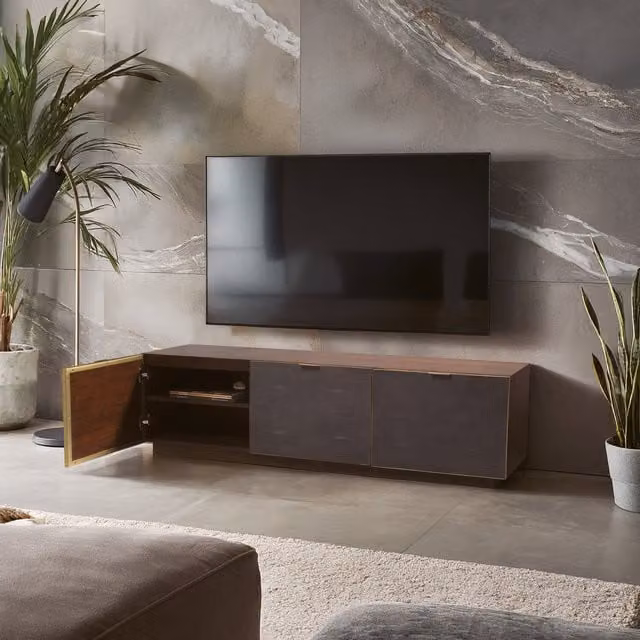 Orsina Modern Media Unit in Brown – 1