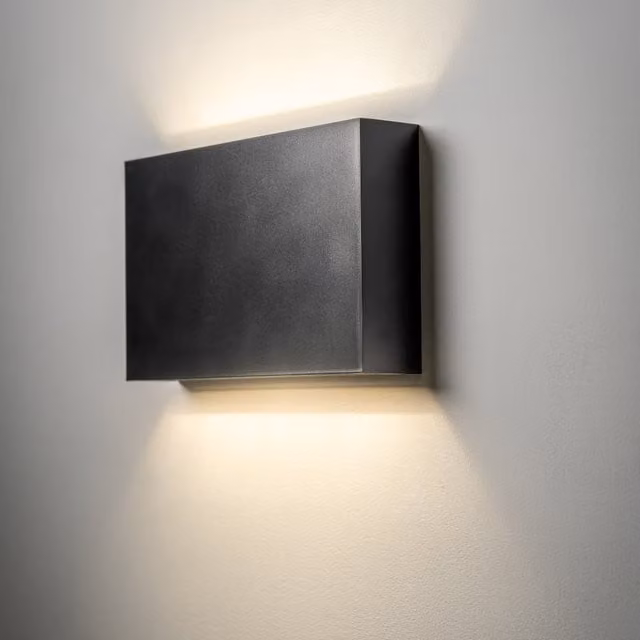 CGC Lighting Donna Slim LED Outdoor Up and Down Wall Light, Black