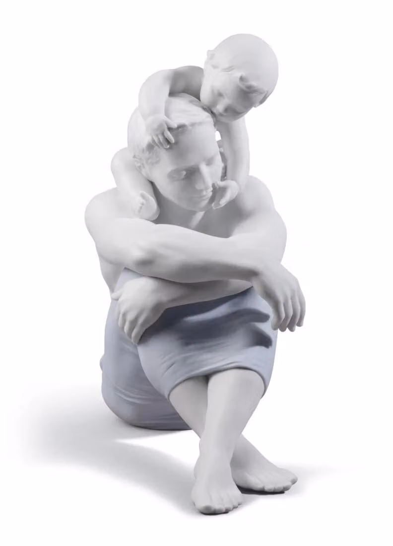 Lladró I Love You Dad Porcelain Figurine in White