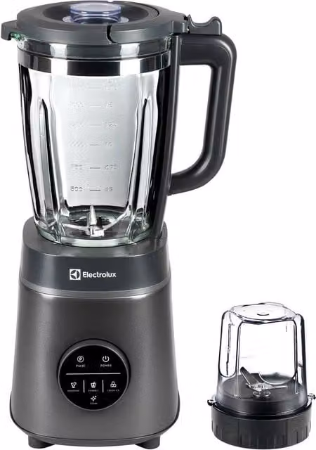 Electrolux 1400W 1.75L Glass Jug Blender, Smoothie Maker and Grinder with Pulse Function, Grey