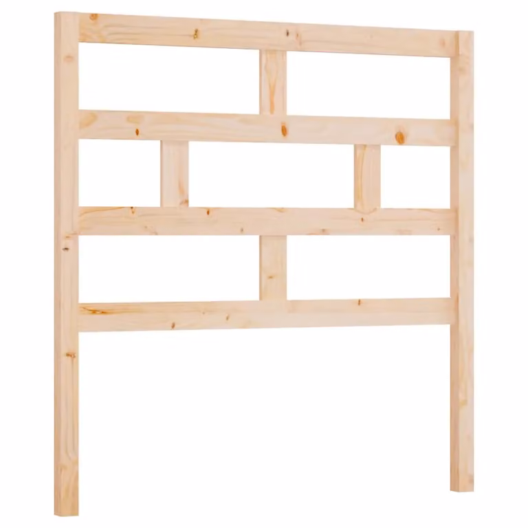 Berkfield Home Rustic Solid Wood Pine Bed Headboard in Brown, W/D/H: 106 x 4 x 100 cm
