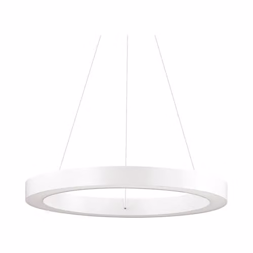 Netlighting Oracle Integrated LED Small Suspended Ceiling Pendant in White 3000K