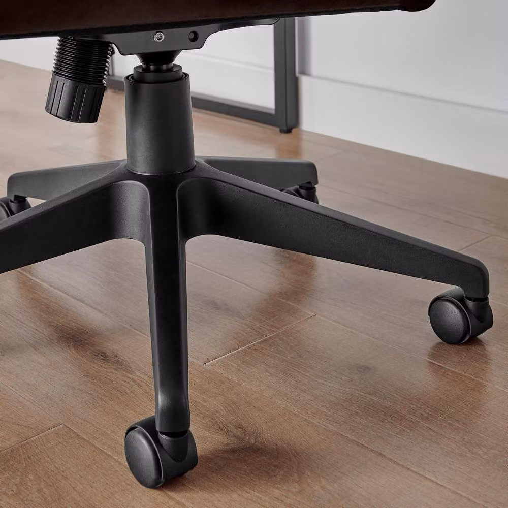FurnitureboxUK Centro Brown Velvet Reclining Office Chair – 4