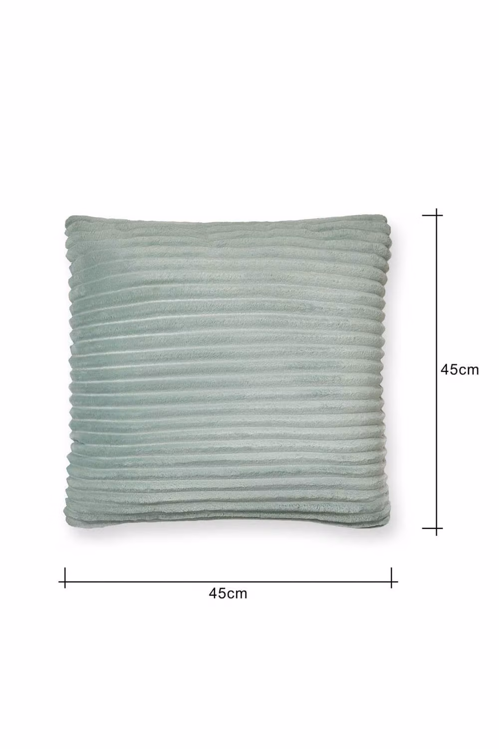 BHS Luxury Ribbon Velvet Square Cushion in Green, W/D/H: 45 x 45 x 45 cm – 2