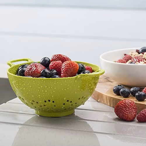 Zeal Melamine Colander, Green, 15cm – 3