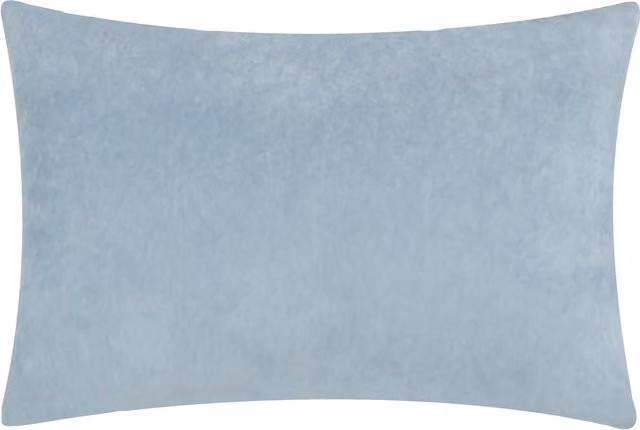 Darland Velvet and Linen Rectangular Cushion Cover in Blue