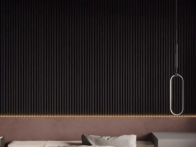 CLINTON Black Geometric 3D Polystyrene Wall Panels, Set of 8 Pieces (2.83 m²)