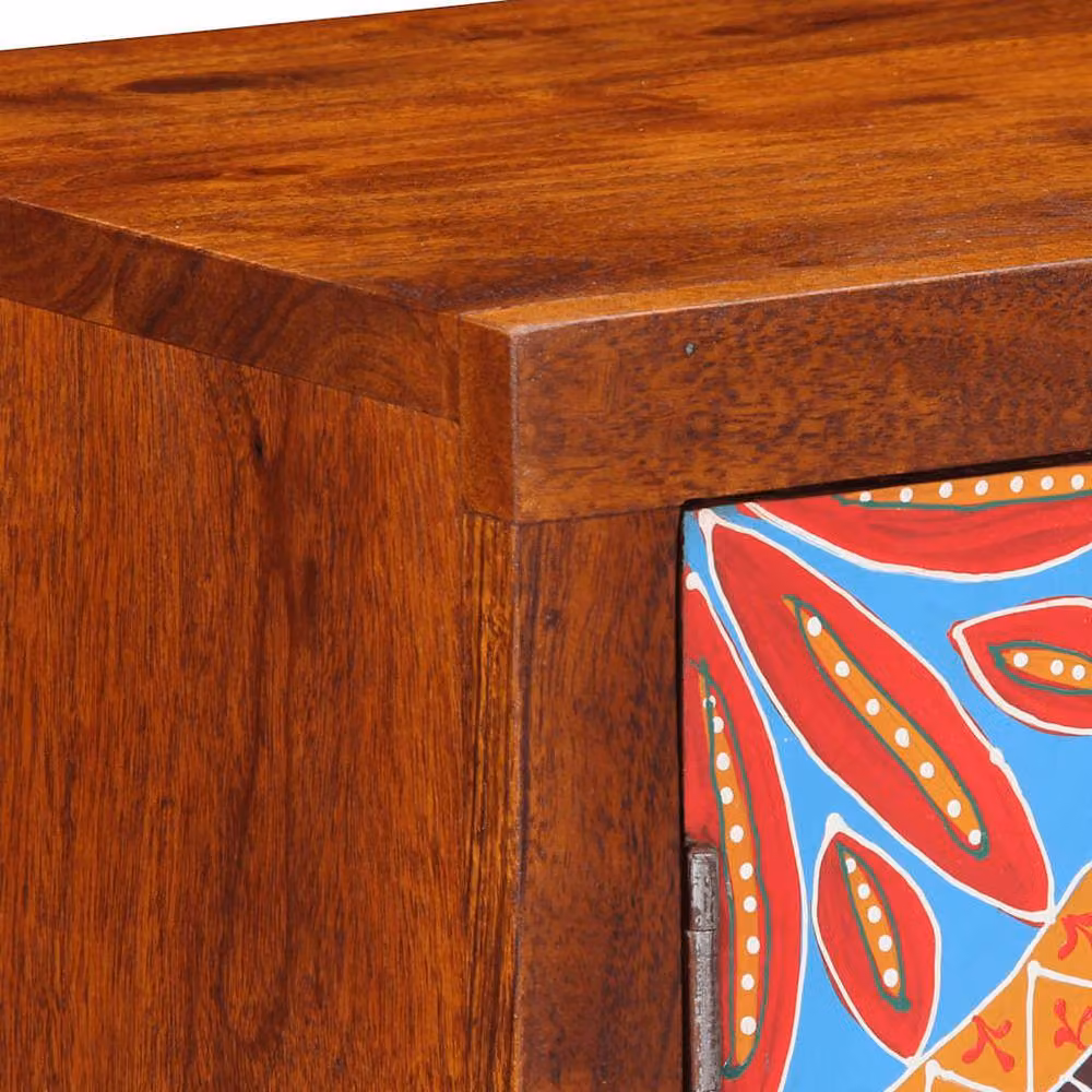 Berkfield Home Stylish Acacia Wood Bedside Cabinet in Brown, W/D/H: 40 x 30 x 45 cm – 2