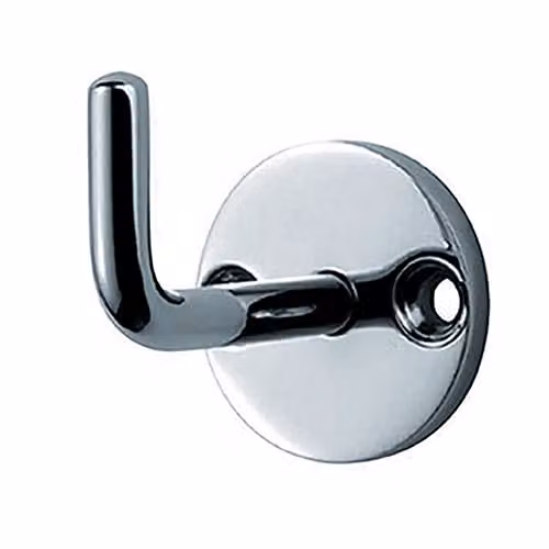 Loops 4 Pack Slimline Wall Mounted Coat Hooks on Round Rose in Bright Stainless Steel Silver, 45mm Projection – 2