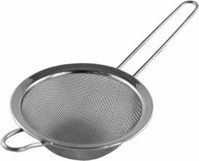 Probus Stainless Steel Round Sieve with Handles in Silver, 7.5 cm