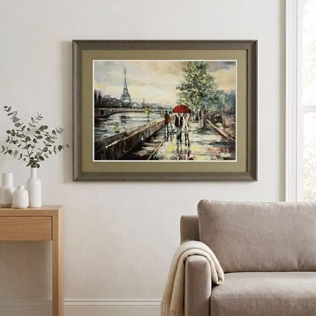 Orsina Modern Abstract City Landscape Wall Art Painting Reproduction in Multicolour – 2