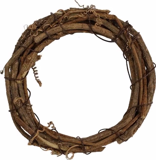 Art Studio Mini Round Rustic Brown Rattan Grapevine Wreaths