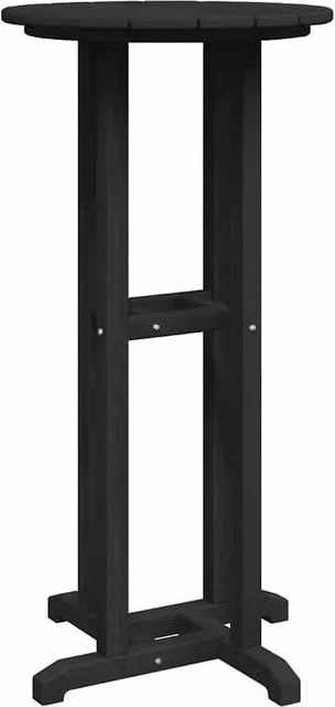 Berkfield Home Bar Table in Black, W/D/H: 55 x 55 x 107 cm