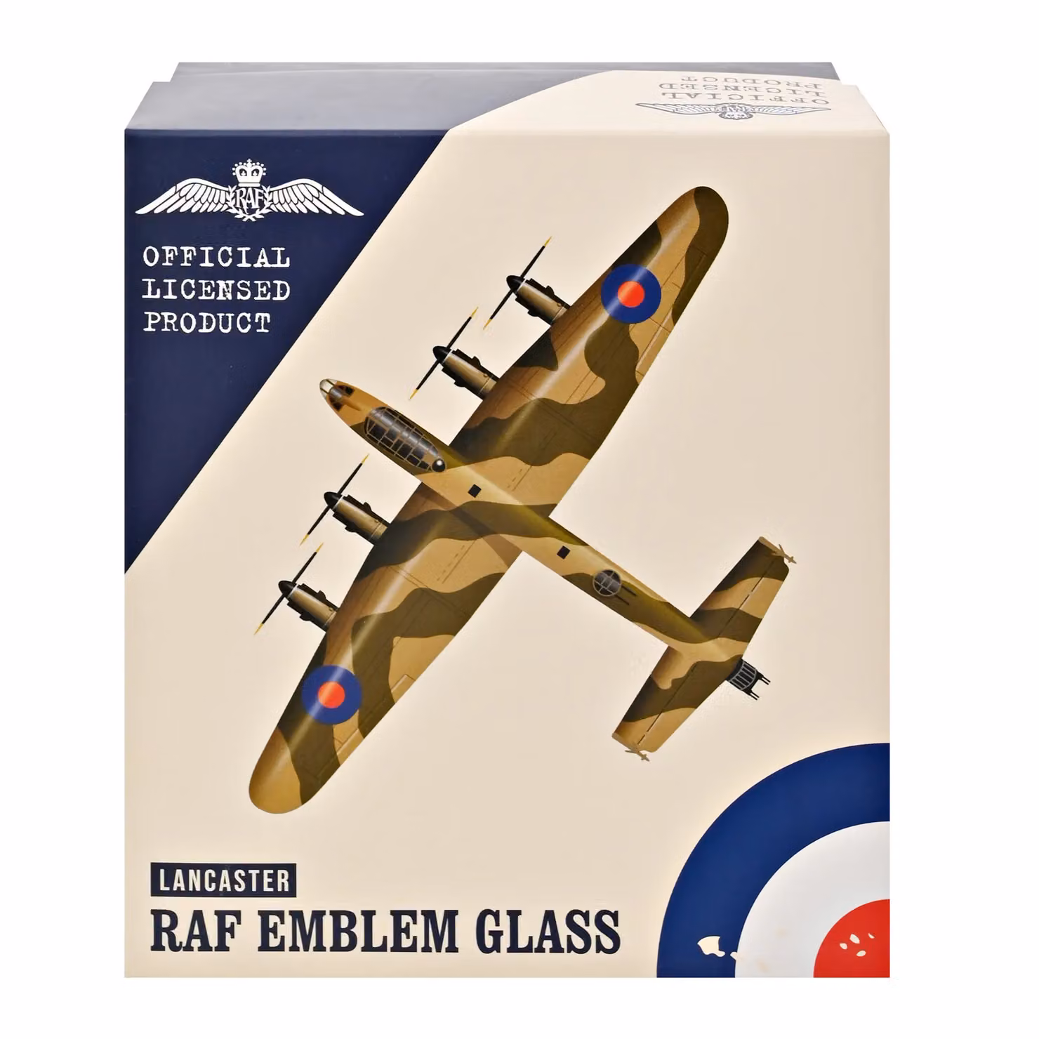 Harvey Makin RAF Lancaster Glass and Metal Whiskey Tumbler in Clear – 2