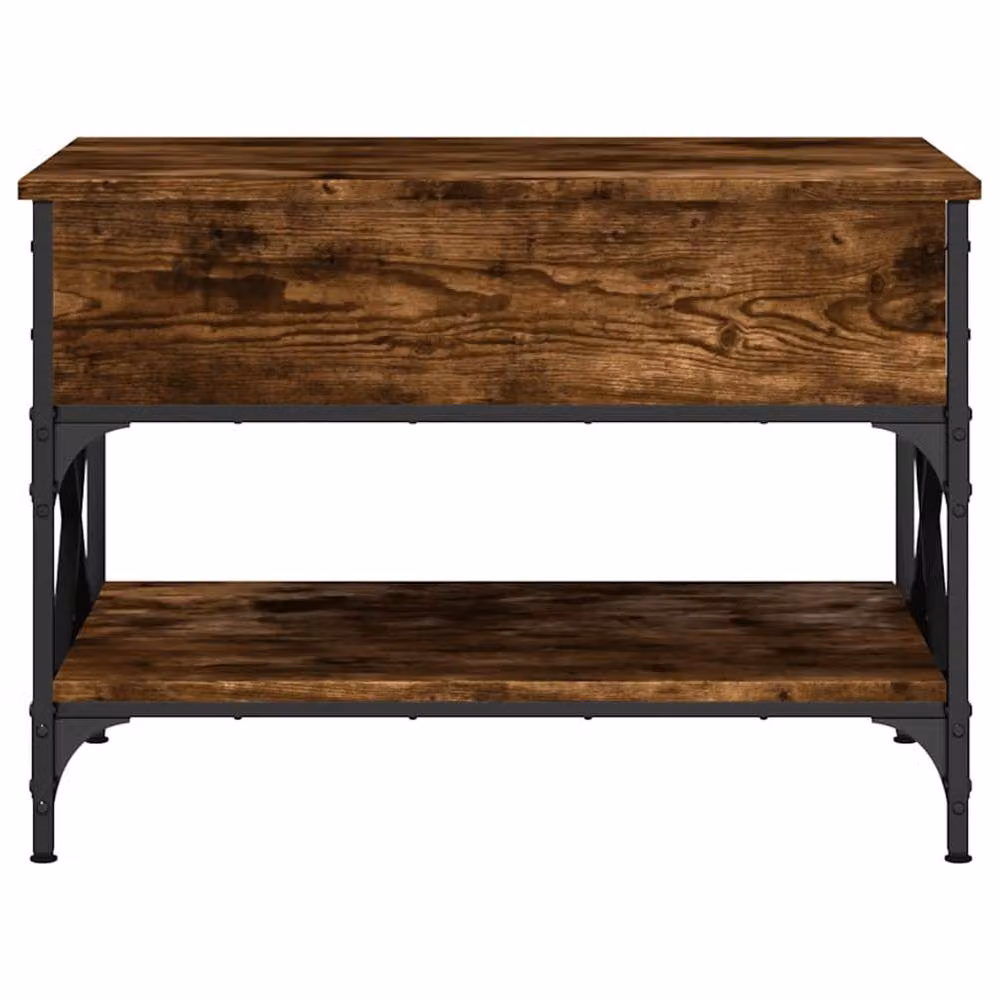 Berkfield Home Smoked Oak Coffee Table in Brown with Lift Mechanism, W/D/H: 70 x 50 x 50 cm – 5