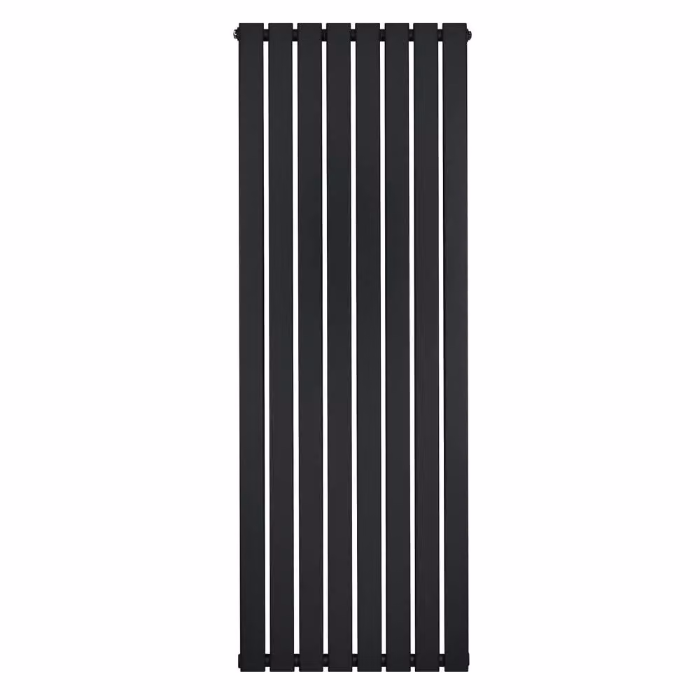 Monstershop Flat Single Column Steel Radiator, Black, H: 160 cm, W: 56 cm – 2