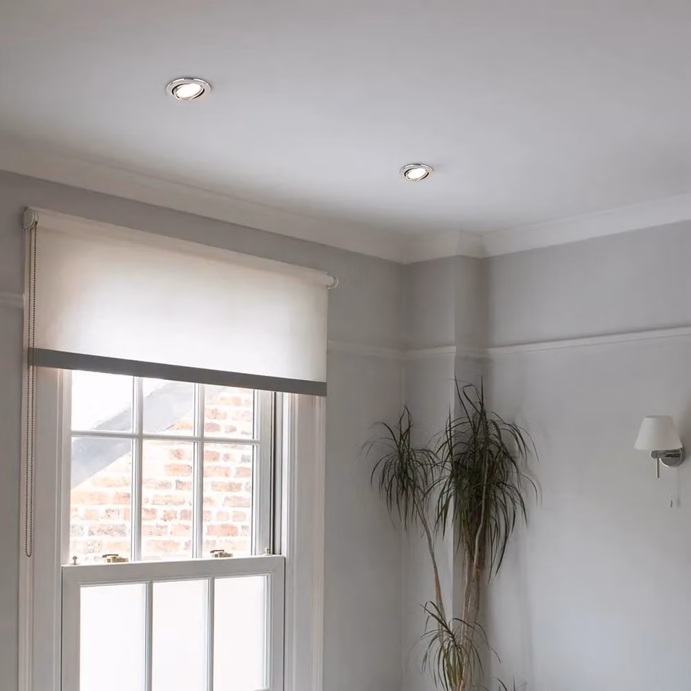ValueLights Silver Tiltable LED Downlight Ceiling Light Fitting, 6 Pack – 2