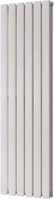 Typhoon White Designer Double Panel Steel Radiator, W: 40.8 cm, H: 140 cm