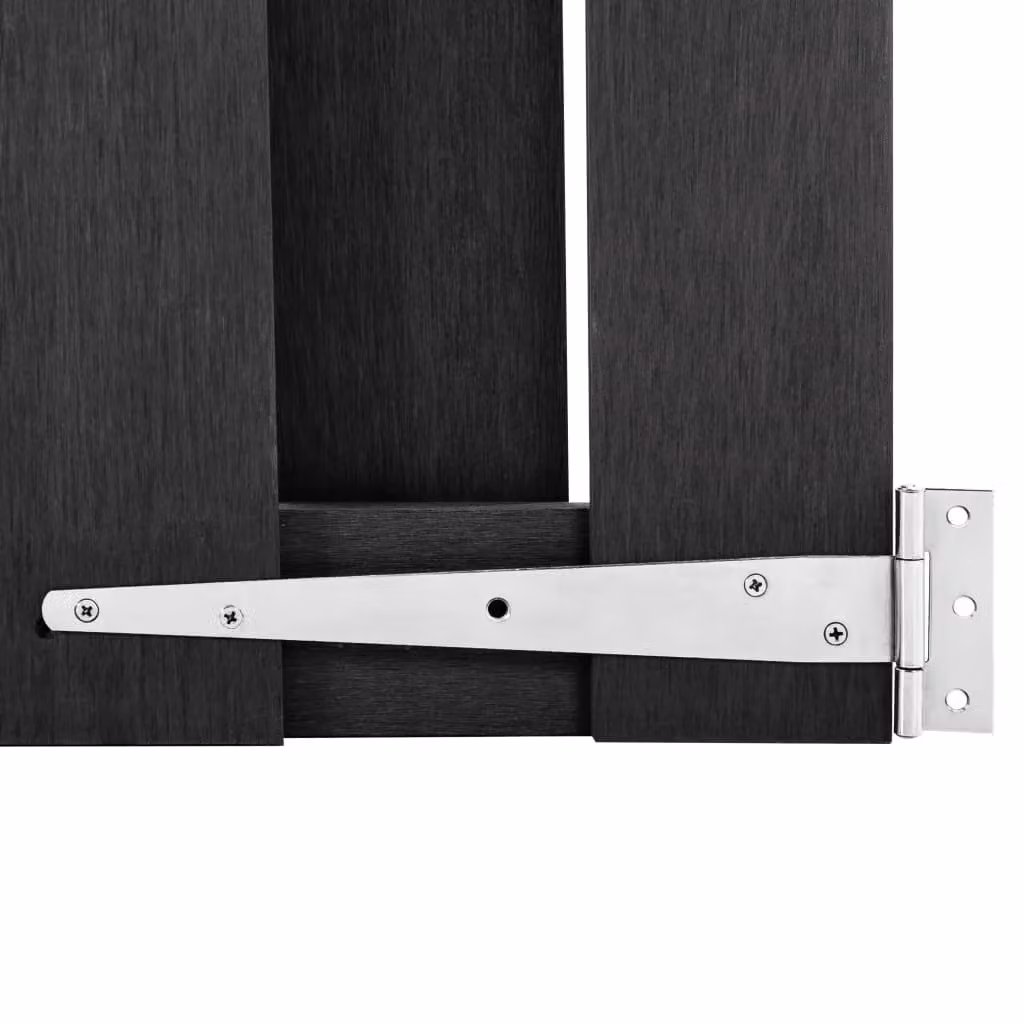 Berkfield WPC Garden Gate, Grey, W: 100 cm, H: 150 cm – 4