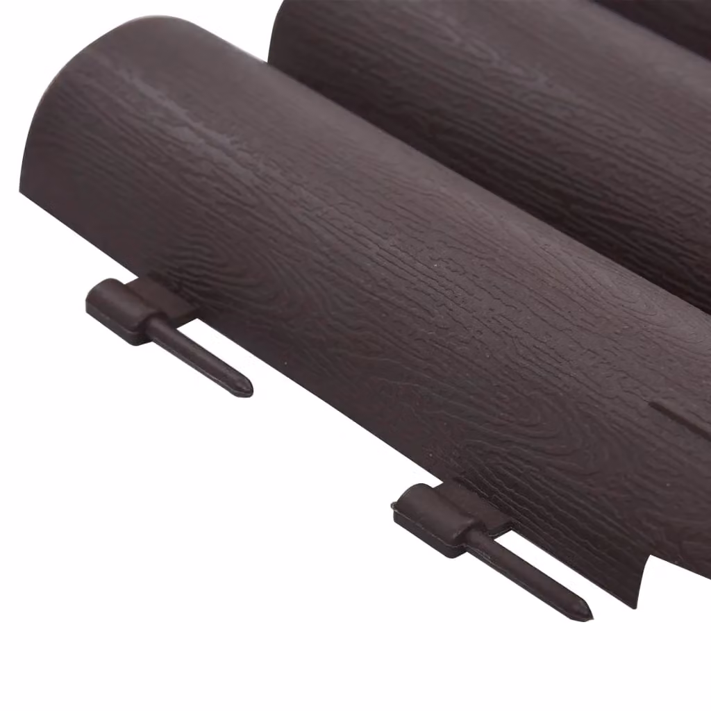 Berkfield Home Brown Plastic Lawn Edging, 36 Pieces, 10 m – 5