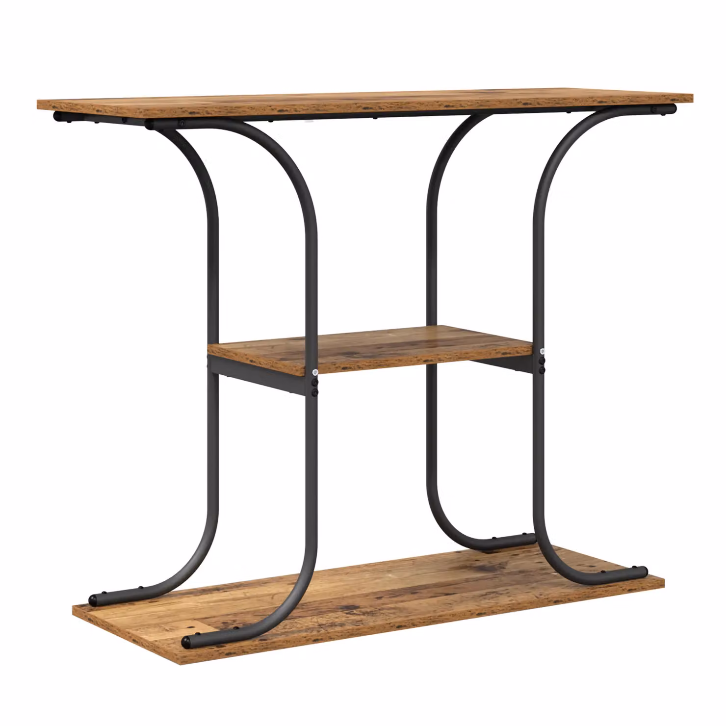 Berkfield Home Industrial Console Table in Brown, W/D/H: 101 x 35 x 80.5 cm – 2