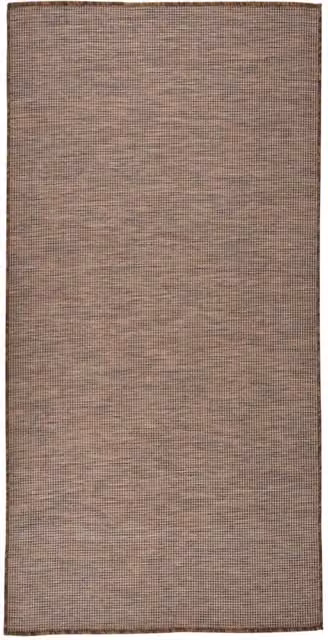 Berkfield Home Brown Flatweave Outdoor Rug, W/D: 100 x 200 cm – 1