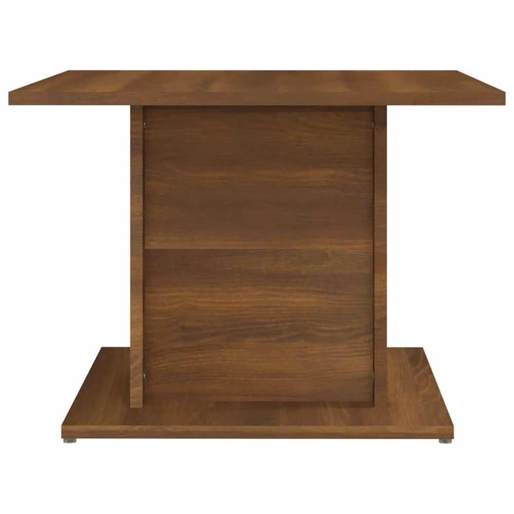 Berkfield Home Modern Square Coffee Table in Brown Oak, W: 55.5 cm, D: 55.5 cm, H: 40 cm – 4