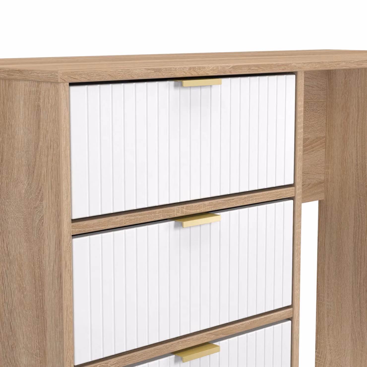 Ready Assembled 2 U Bexley 4 Drawer Vanity in Natural – 2