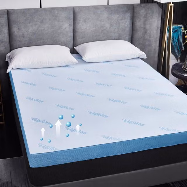 Ezysleep 1 Inch Cooling Air Flow Mattress Topper, White, Width: 150 cm