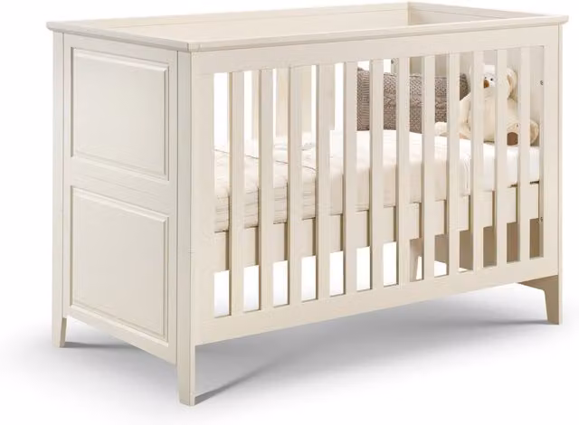Julian Bowen Cameo Classic Cotbed with Drop Side in Matt White