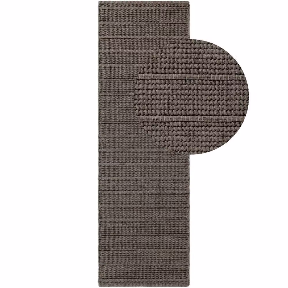 Ted Baker Camden Wool Parker Hand-Knotted Striped Rug in Brown, W: 80 cm, L: 150 cm – 3