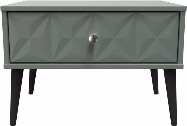 2 U Toledo Wide 1 Drawer Side Table in Pale Green – 1