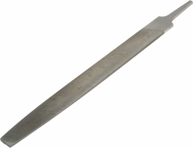 Bahco Flat Second-Cut Steel File, Silver