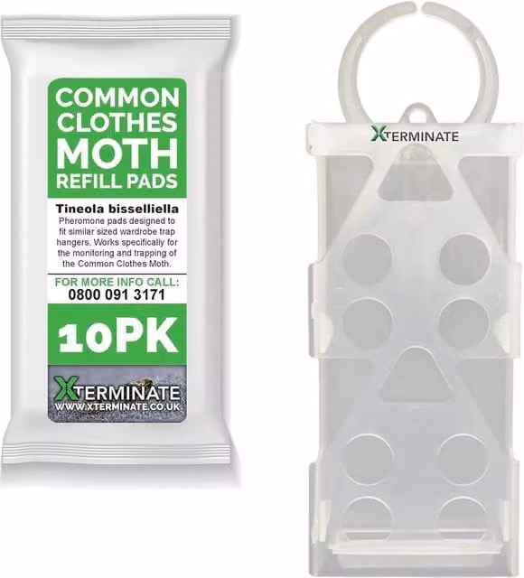 Xterminate Hanging Moth Traps in White and Transparent