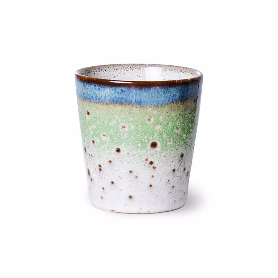 HKLIVING Comet 70s Ceramic Stoneware Coffee Mug, Multicolour, 230 ml