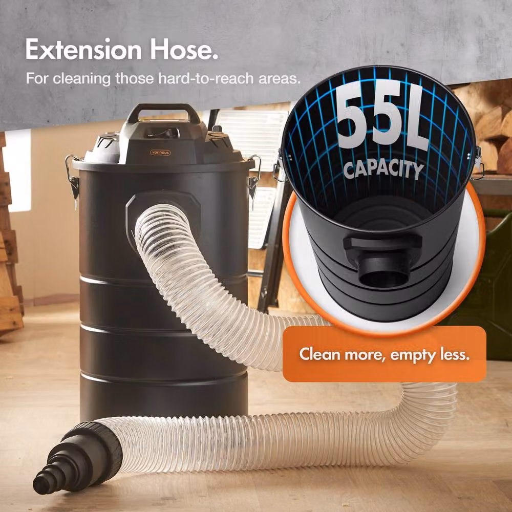 VonHaus Workshop Dust Extractor in Black – 2