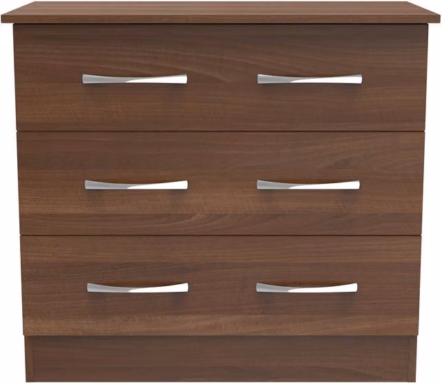 2 U Hampshire 3 Drawer Chest in Walnut