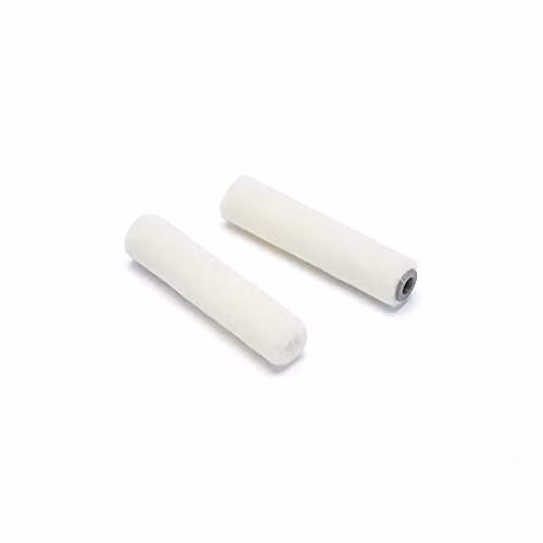 Harris Seriously Good Woodwork Stain and Varnish Mini Roller Sleeve, 2 Pack, 4 inch, White