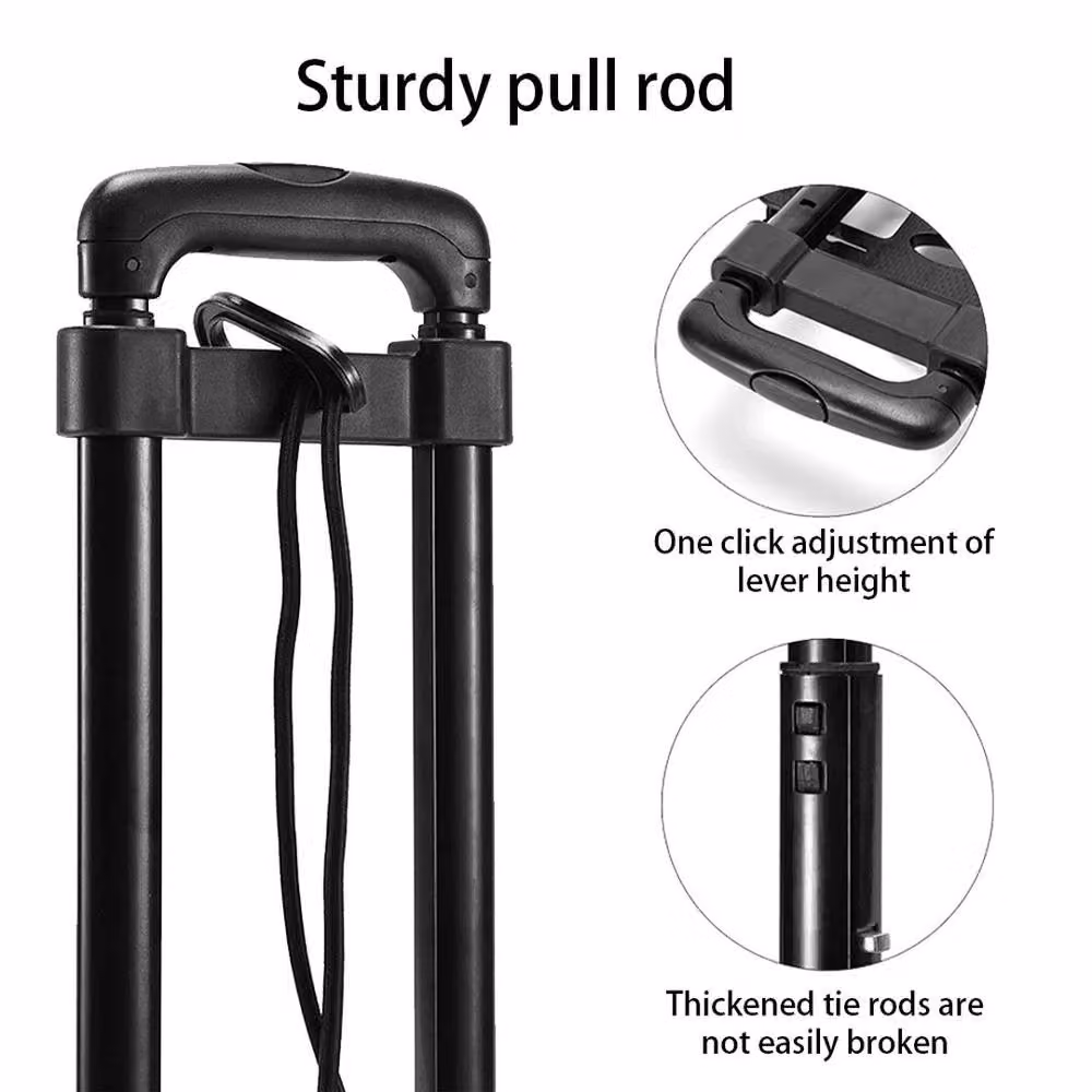 EONLION Lightweight Folding Hand Sack Trolley Cart in Black – 5