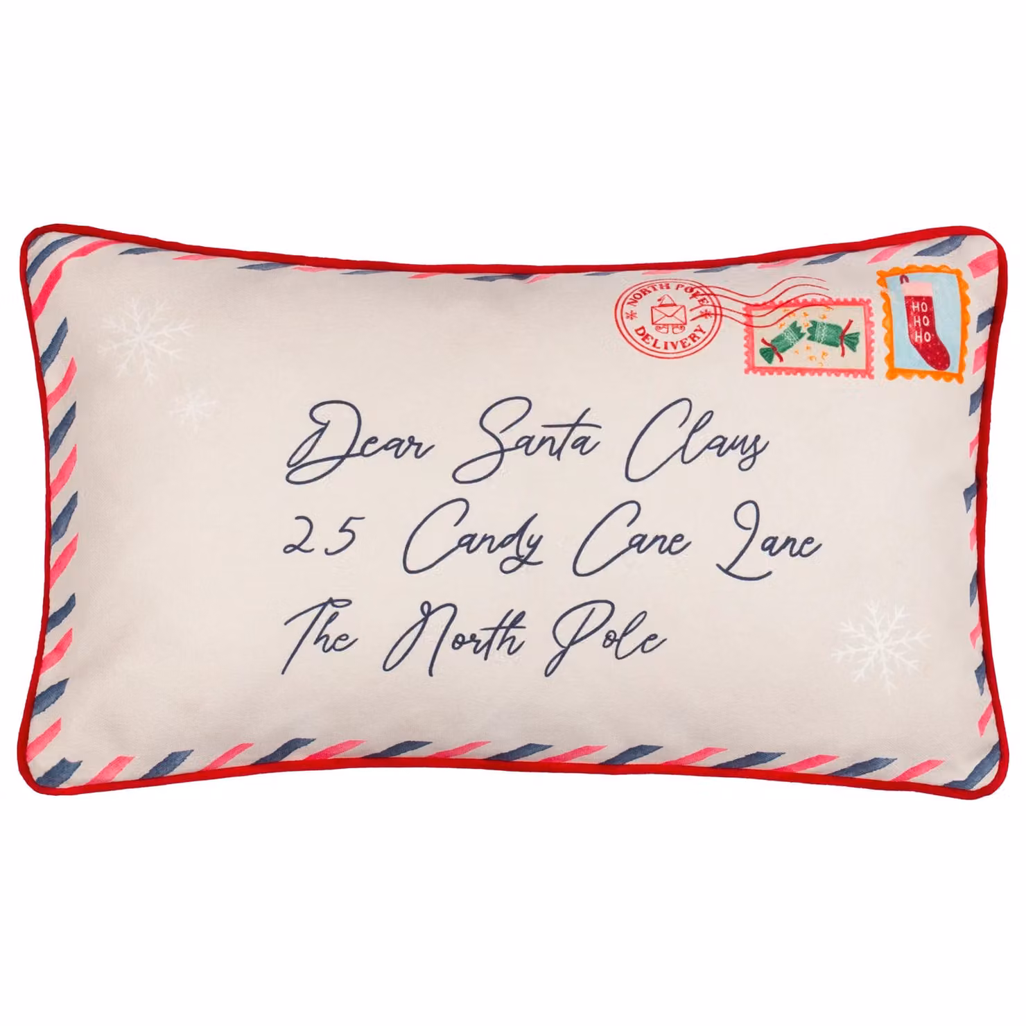 Riva Home Christmas Graphic Velvet Cushion, Multicolour, W: 50 cm, D: 30 cm, H: 30 cm – 2