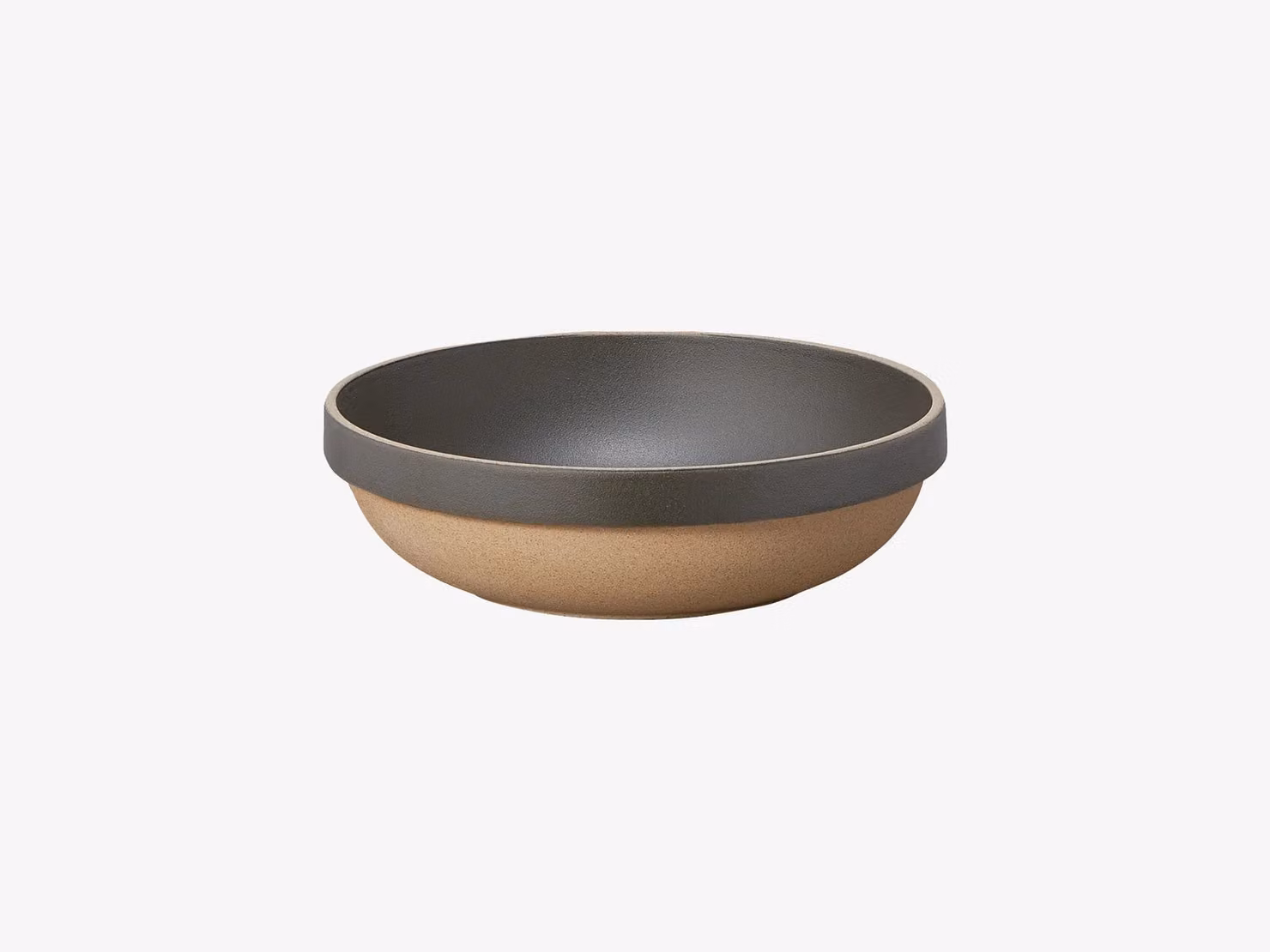 Hasami Porcelain Black Round Cereal Bowl, Diameter: 18.5 cm