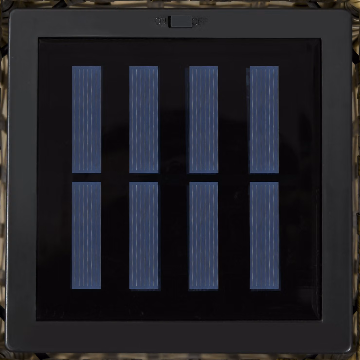 Outsunny Solar LED Rattan Floor Lantern in Grey with Dusk Sensor and Warm White Light – 5