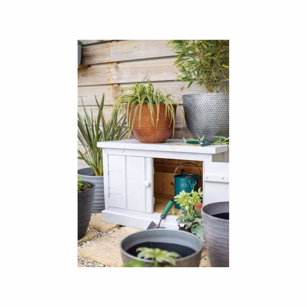 La Hacienda Small Elements Plastic Planter Pot, Bronze and Multicolour, W/D/H: 31 x 31 x 31 cm – 8